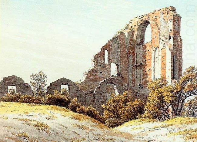 Caspar David Friedrich The Ruins of Eldena china oil painting image